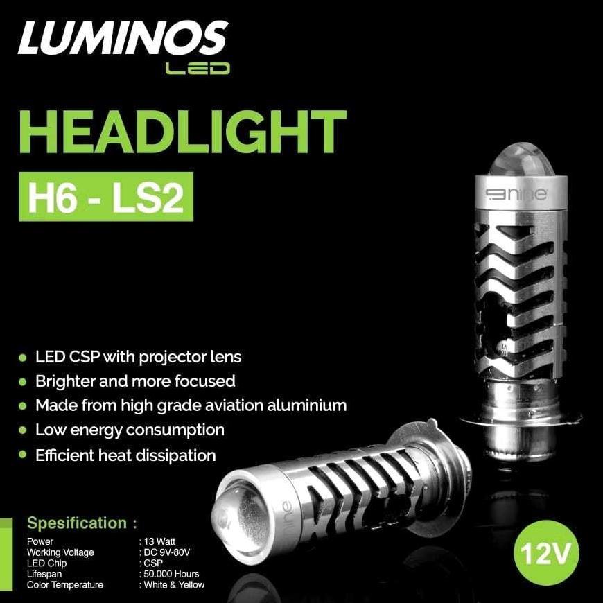 HOT SALE BEST DEALS Lampu Led Depan Laser Luminos LS2 Cahaya Putih Kuning H6 Matic Bebek Vario lama 