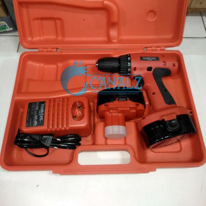 Cordless Driver Drill Maktec Mt065Sk2 - Mesin Bor Baterai Maktec Mt 065 Sk2 - Maktec By Makita Origi