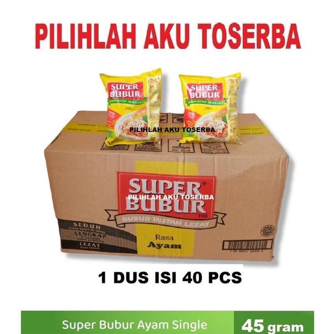 Super Bubur Ayam 45gr 1 Dus Isi 4 PCS Bubur Instan
