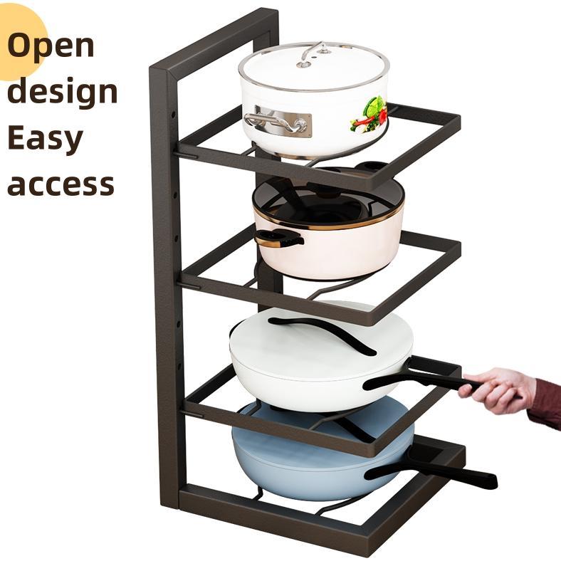 Big Promo Best Sale Rak Panci Susun Stainless Rak Piring Wastafel Bawah Wastafel Rak Pot Rack Adjust