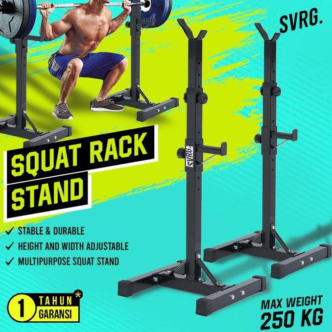 Promo SVRG. Squat Rack Stand Adjustable Squat Rack Squat Stand Diskon