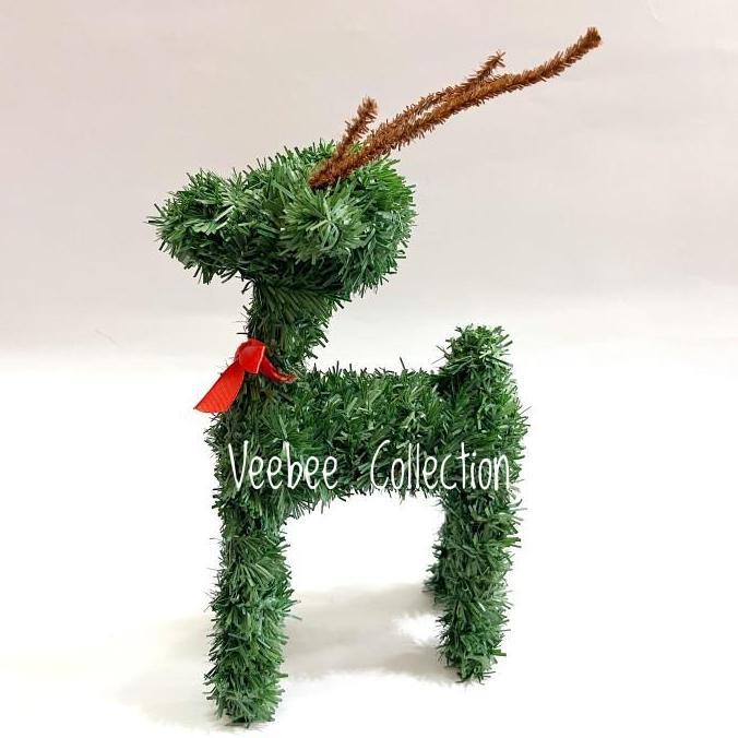 Terlaris Hiasan Rusa Pvc Natal/ Hiasan Pohon Natal Rusa/ Patung Rusa Natal Pvc