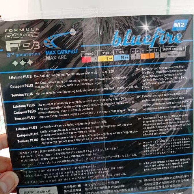 Karet Tenis Meja Donic Bluefire M2 Original