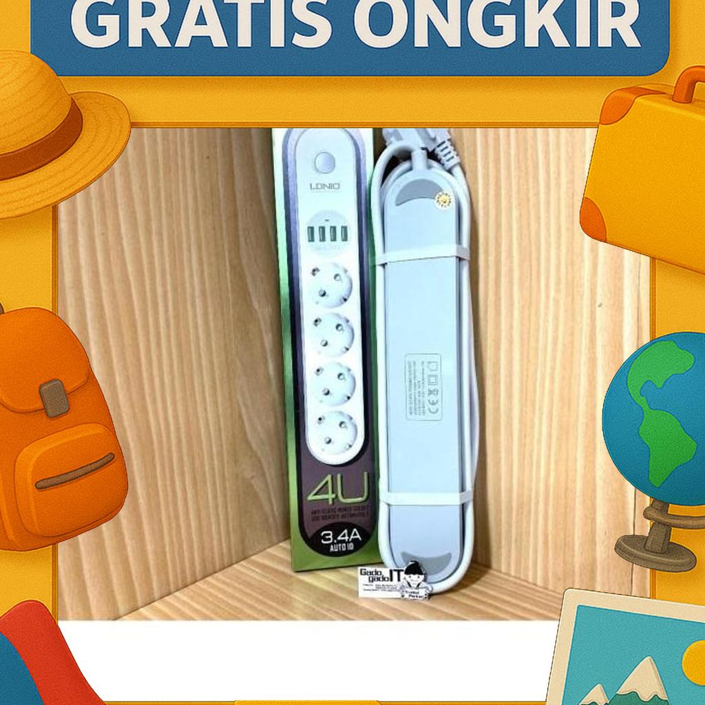 Ldnio Se4432 Smart Usb Power Strip Outlet Eu Plug 4 Ac Power Socket 4