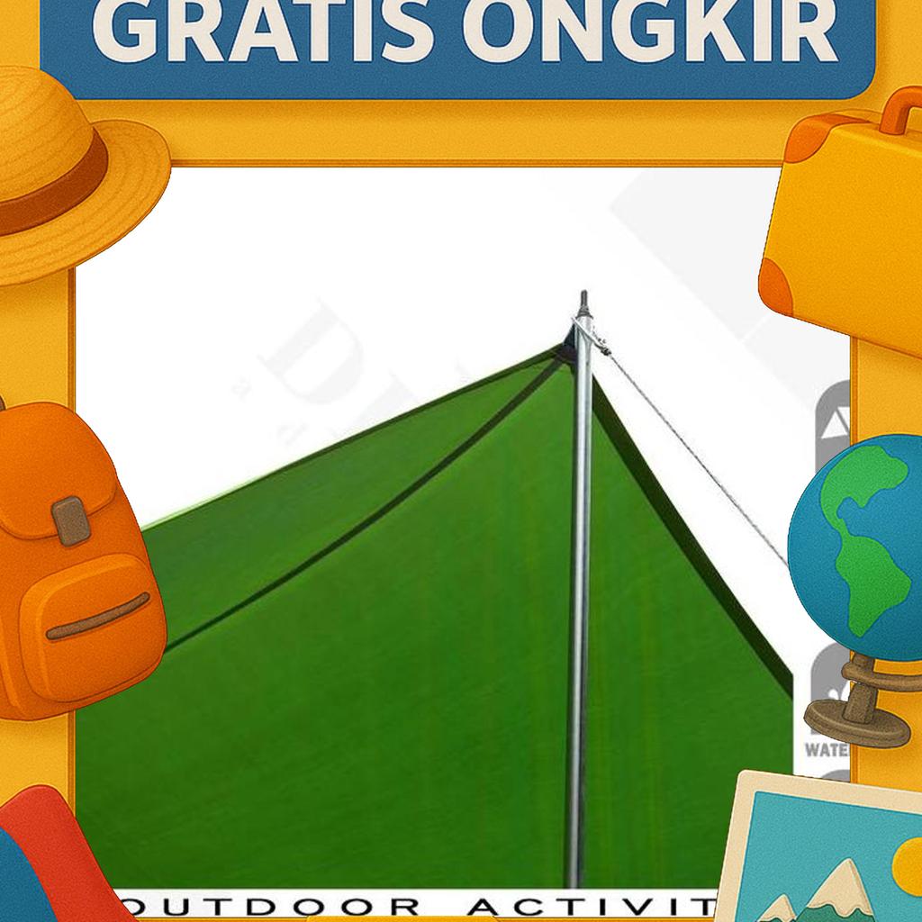 Flysheet Tenda 400 X 600 Waterproof Camping Atap Tenda Outdoor Kanopi Tenda Flysheet Tahan Sinar Uv