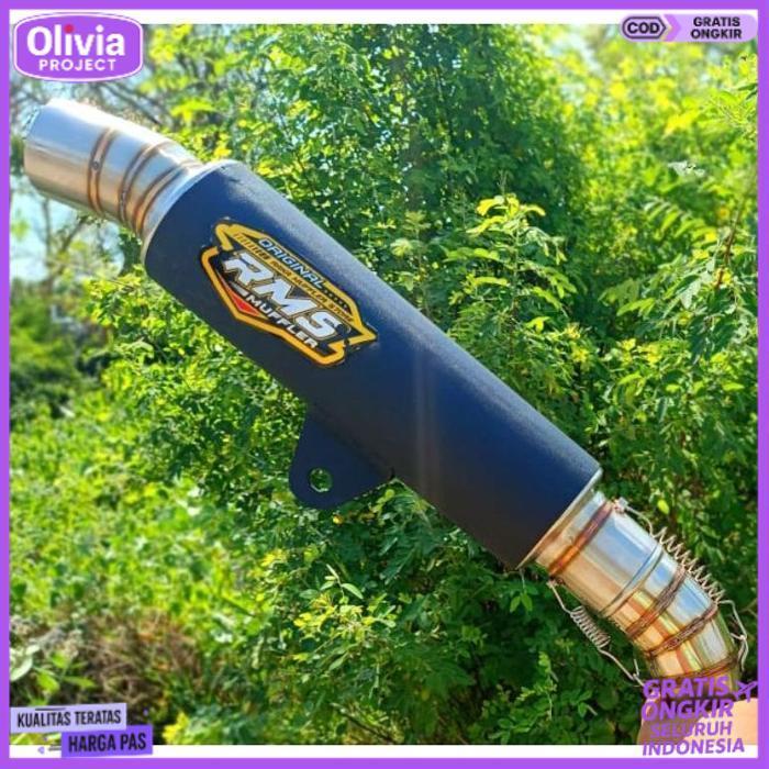 HotSale Slincer Knalpot Rms Samlong Black Hitam For Mio Scopy Beat Mio.