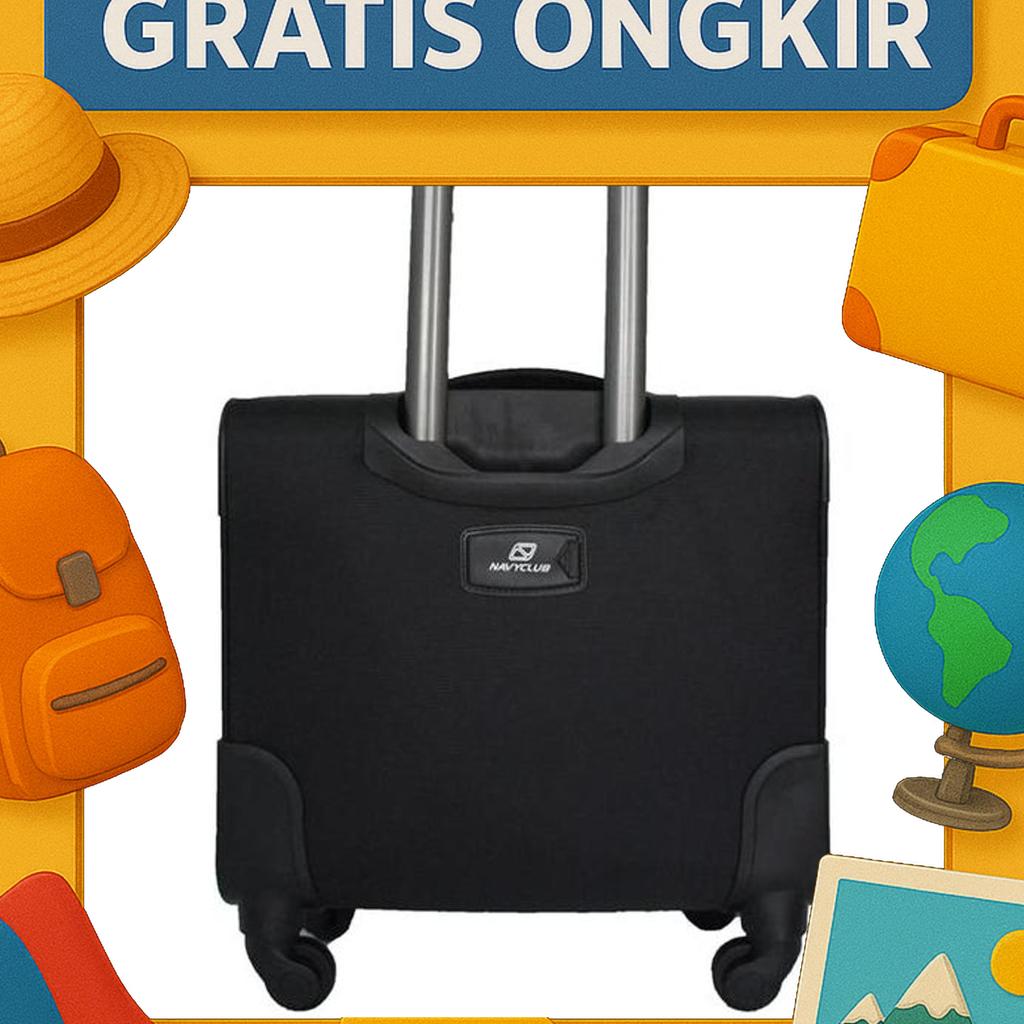 Tas Cabin Navy Club 16 In 4 Roda Putar Tas Kantor Travel Koper Original Tas Pria
