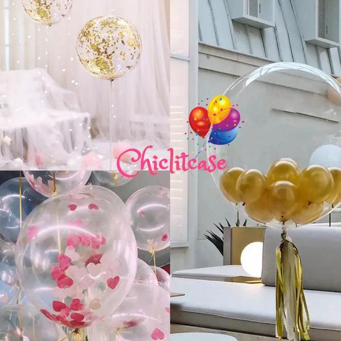 andalanMarket- Balon jumbo pvc transparan 24 inch bening bobo