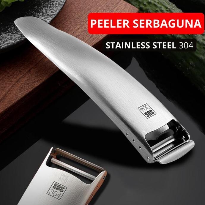 PREMIO Parutan Peeler Alat Kupas Pengupas Buah Kentang Sayur Serbaguna