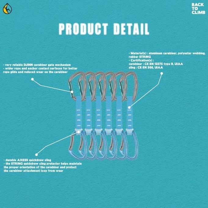 Spesial Petzl Djinn Axess Quickdraw Set