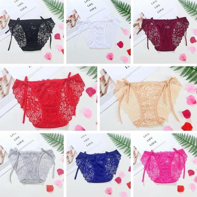 Murah Celana Dalam Wanita Tali Pinggang G String transparan C221 Non COD