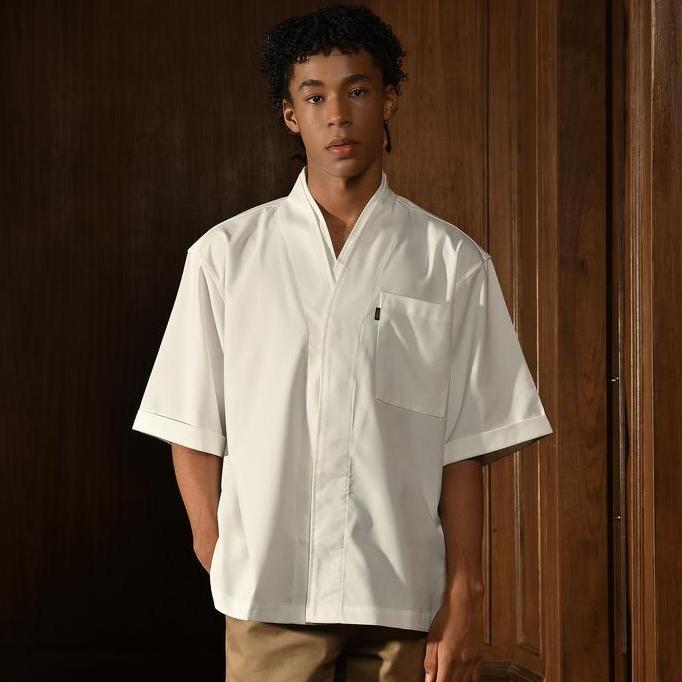 ZOMA BASIC TOKYO DOUBLE SHIRT KEMEJA OVERSIZE PRIA LENGAN PENDEK