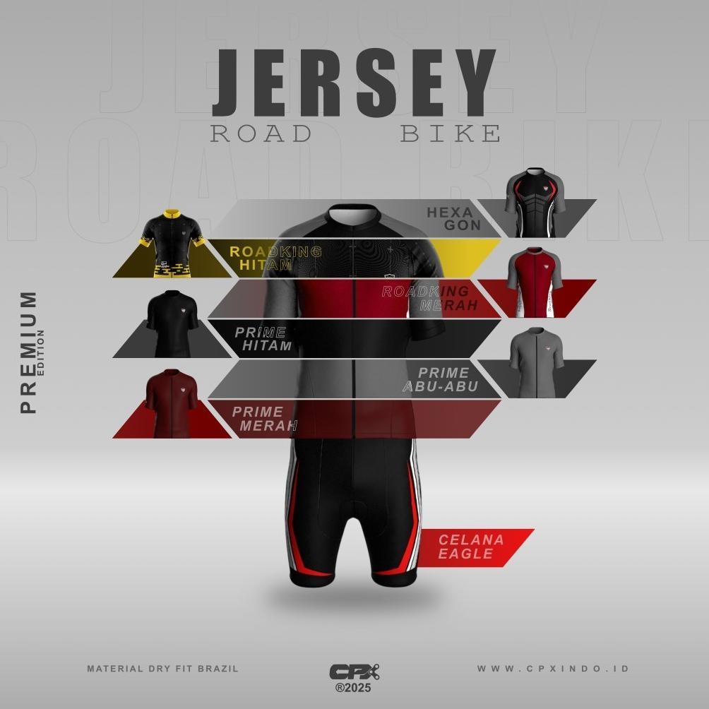 best sale baju jersey sport sepeda roadbike pria tangan pendek cpx roadking full print