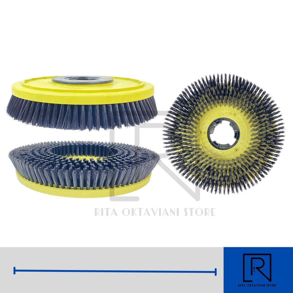 SIKAT LANTAI MESIN POLISHER / HARD BRUSH POLISHER 17 INCH Sikat
