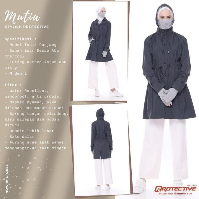 MUTIA JPD Jaket Pelindung Diri Anti Air Wateroof Anti Droplet Virus