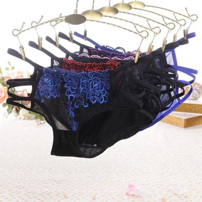 Murah g string wanita Printed celana dalam Sexy Bikini Hot Thong CD C136 Non COD