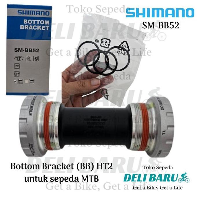 BB Bottom bracket SM-BB52 Hollowtech HT2 sepeda MTB