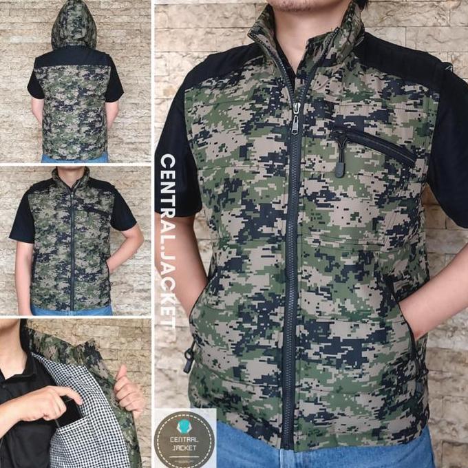 ROMPI MOTOR PRIA MOTIF LORENG ARMY - ROMPI PARASUT WATERPROOF