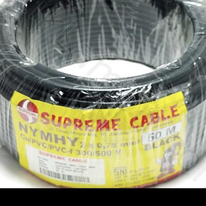 Kabel serabut nyyhy Supreme 2x0.75 NYYHY hitam dan nymhy putih