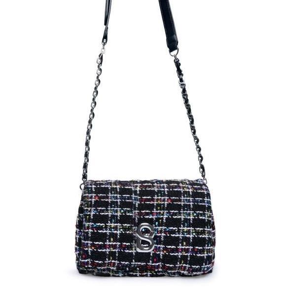 BUTTONSCARVES -Tweed Zoey Bag ORINAL
