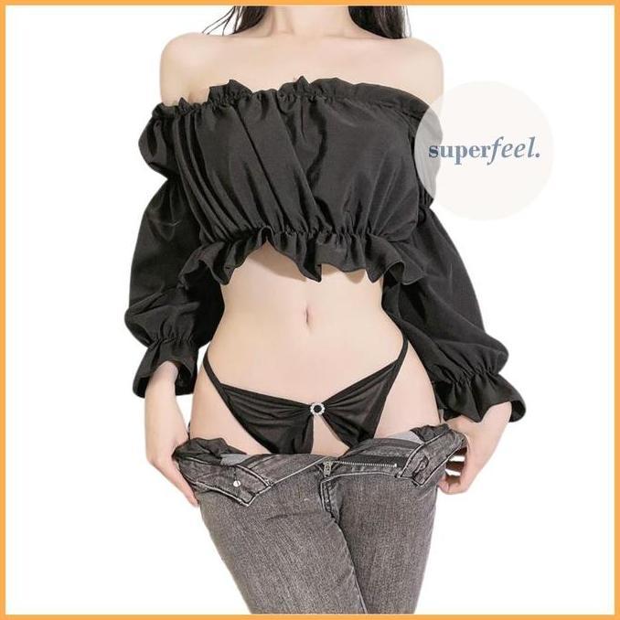 Murah SFL CELANA DALAM LINGERIE PREMIUM UNDERWEAR BIKINI SEXY GSTRING DINAS OPEN MODEL MUTIARA CANTI