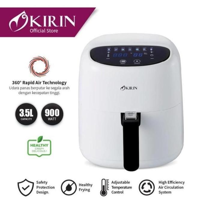 DIGITAL AIR FRYER KIRIN KAF 935 D KAF-935D KAF935D 3.5 L 900 WATT