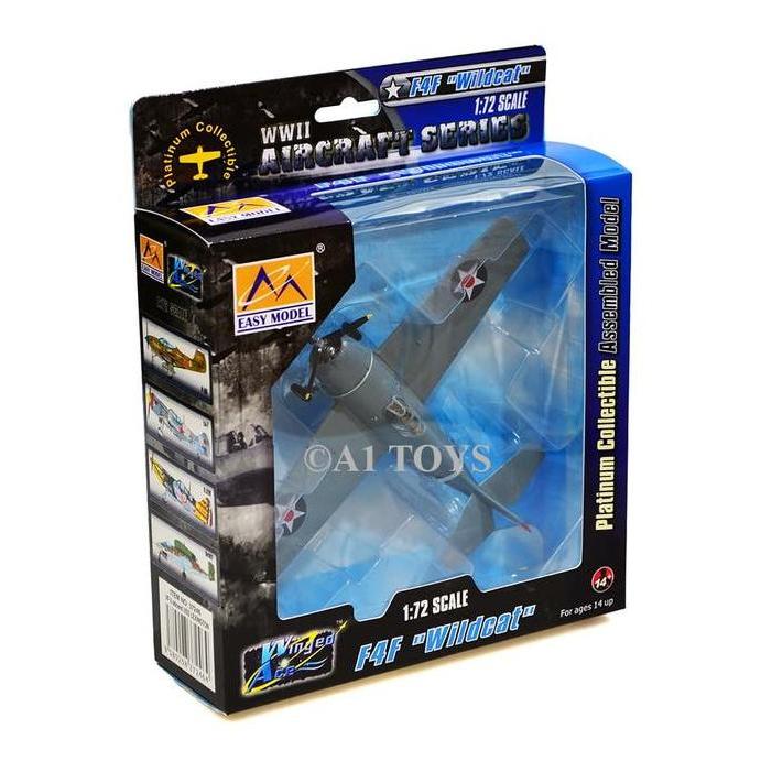 Miniatur Pesawat F4F-4 Grumman Wildcat Vf-3 Easy Model 12 Cm 1:72 Kode 1362