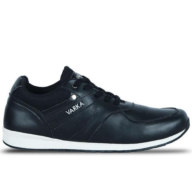 Sepatu Sneaker Pria Terbaru V 616 Brand Varka Sepatu Kets Olahraga Joging Running Warna Hitam.