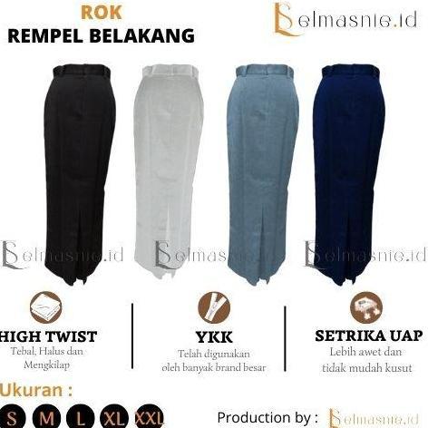 New- rok span rempel belakang seragam sekolah smp sma rok sekolah smp sma