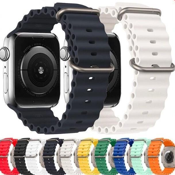 TERMURAH TALI JAM STRAP OCEAN BAND ULTRA T900 PRO MAX T800 IWATCH T500 T55 SMARTWATCH