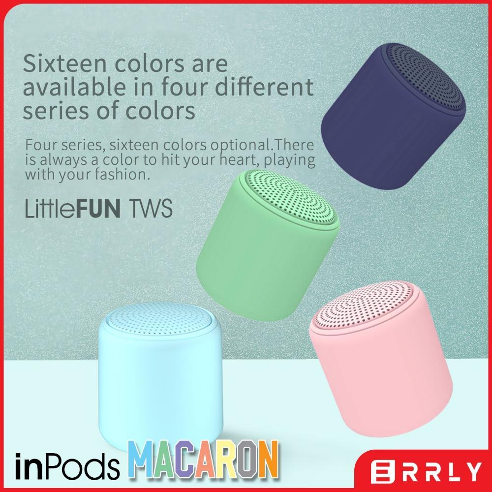 NEW Mini Speaker Bluetooth Macaron Inpods i12 Little FUN Bisa TWS 2in1 HIFI Music BOX Stereo Mega Ba
