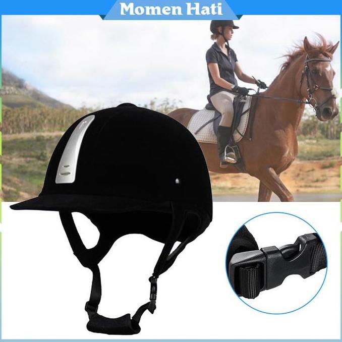 VEXANAF Equestrian Helmet Bahan ABS + Velour / Berkuda Melindungi Helmet