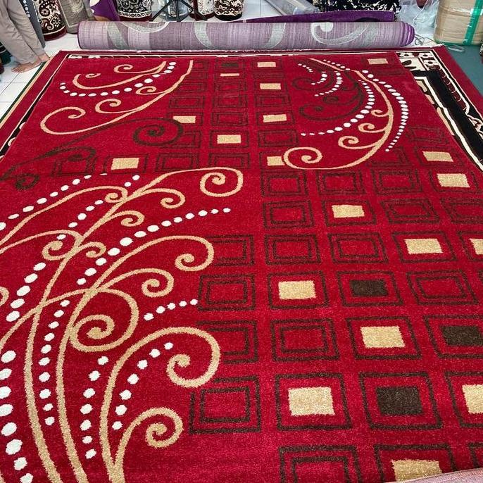 Terlaris Paris 250Cm X 330Cm Karpet Permadani Tebal Motif Modern Minimalis - Dekorasi