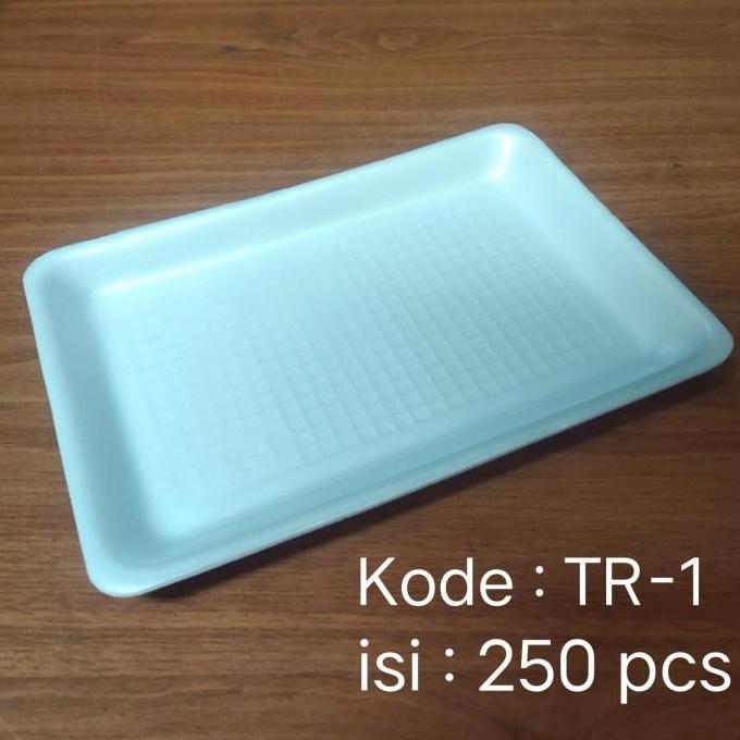 New- FOAM TRAY TR-1 STYROFOAM TRAY BUAH TR 1 / TR1 ISI 250 PCS