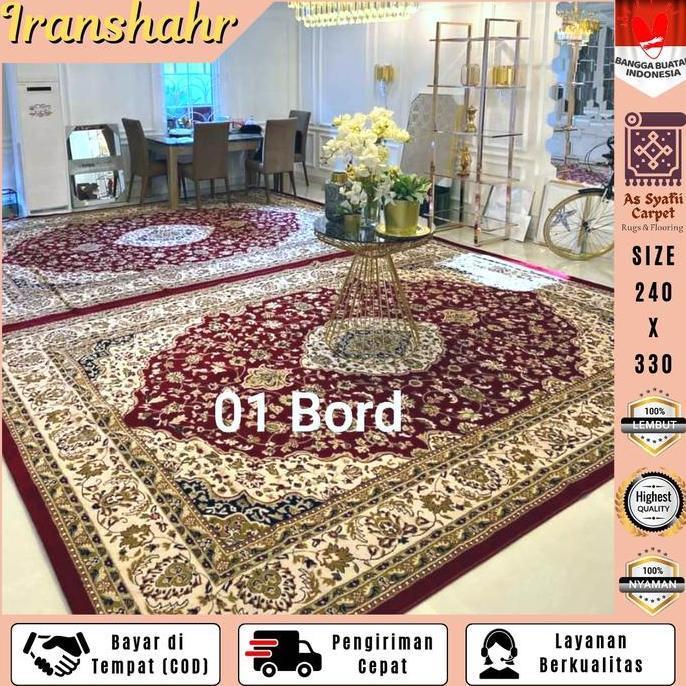 Terlaris Karpet Permadani Iranshahr 240330 Karpet Lantai Semi Turki Besar