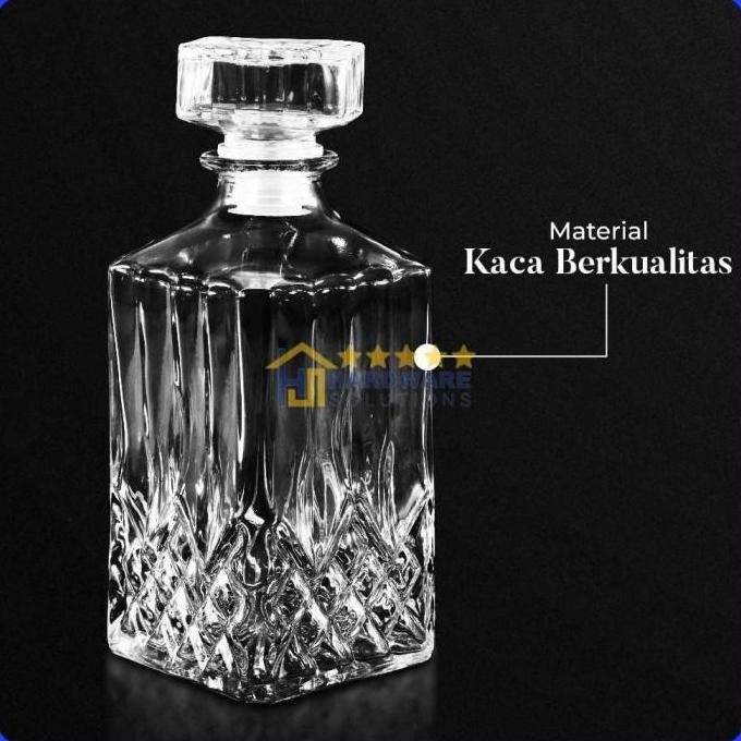 YOUNGWE Decanter Glass Bottle Liquor Scotch Luxury 950ml - EJ50HF