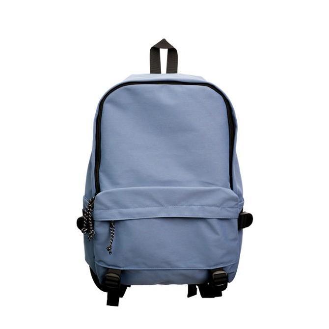 Sylviaori- Ohsome Backpack Ransel Canvas Tas Punggung Basic Polos Warna Solid