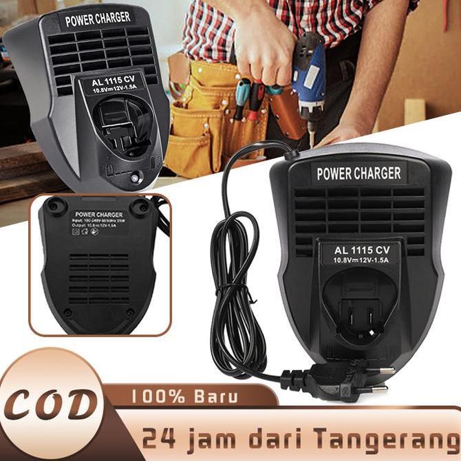 NUWAX Charger Baterai Li-ion Lithium AL1115Cv Bosch 12V Bor Bosch Charger