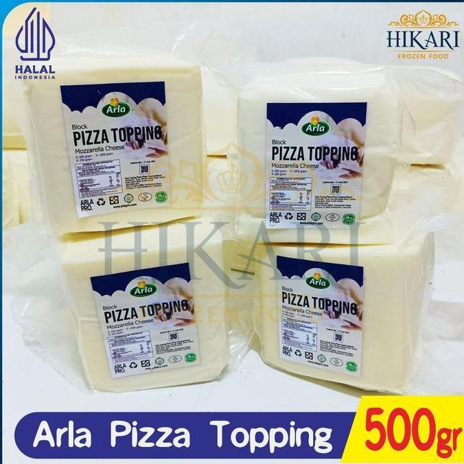 New- Keju Mozzarella Arla - Arla Pizza Topping Mozzarella - 500gr Repack - Halal