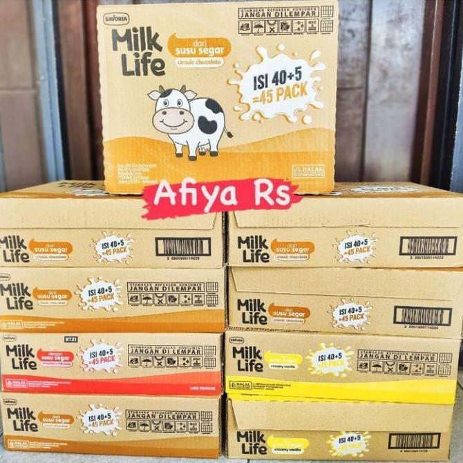 New- Milk Life Susu UHT 1 Dus Isi 45pcs - Susu UHT Milk Life 115ml 20 Pcs