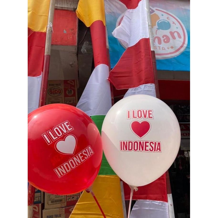 New- balon latex merah putih dirgahayu RI bendera spesial HUT RI dekorasi
