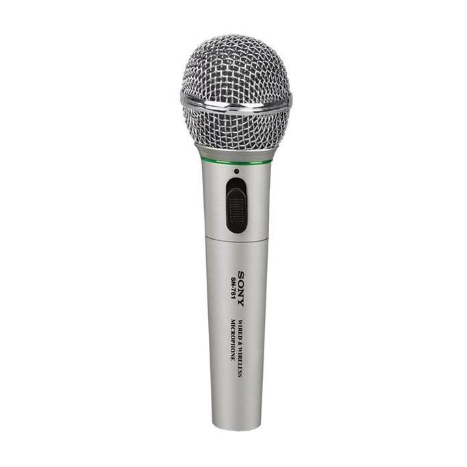 Microphone Sony 781 Mik Karaoke/Mikrofon/Mic Single Wireless Dan Kabel