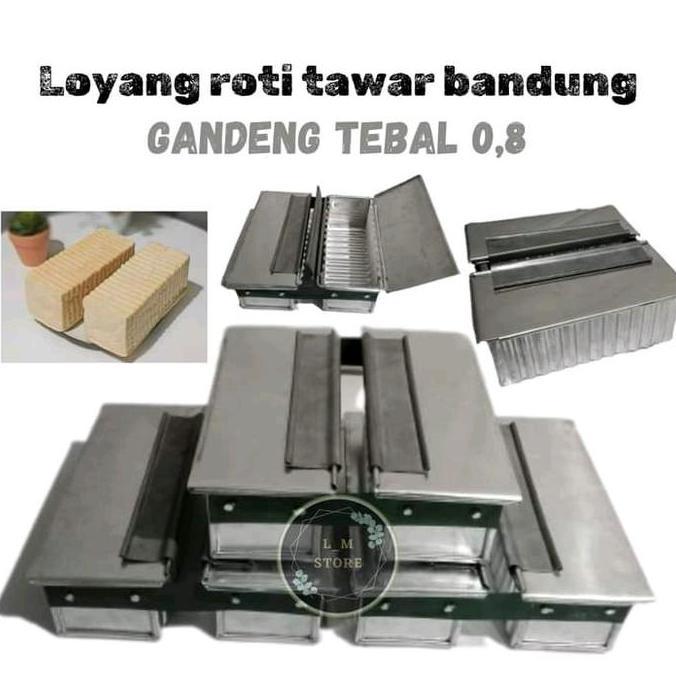 loyang roti tawar / roti bakar gerigi / loyang roti bakar gancet/sepasang