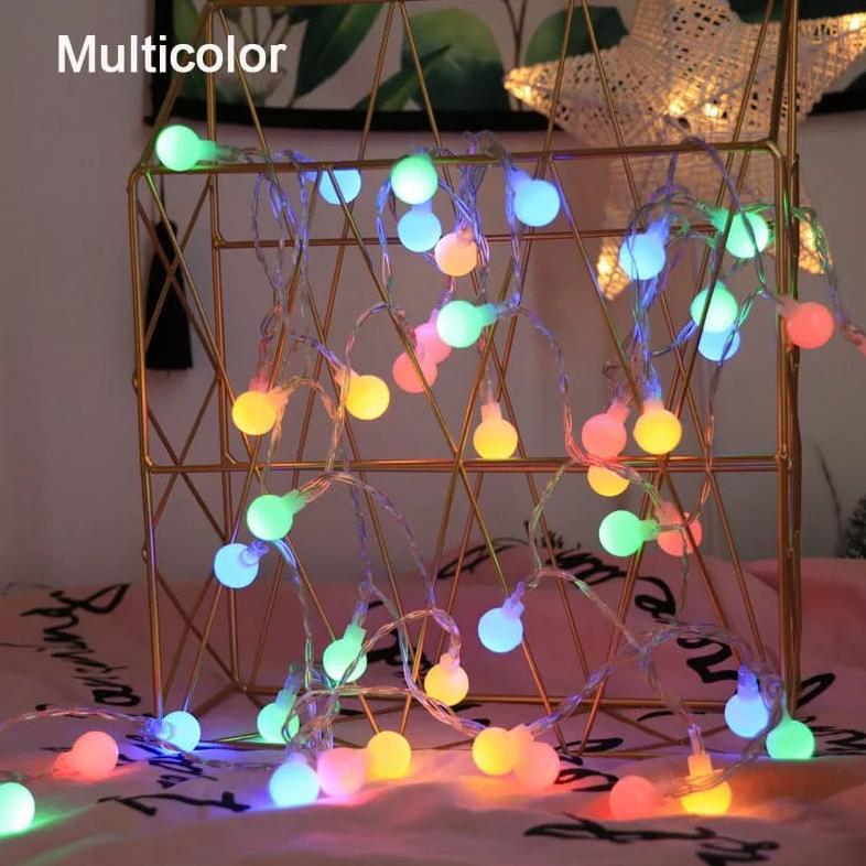 Udajaras Lampu Tumblr Tumbler  100 Led 10 Meter Warna Warni Tempel Dinding Lampu Tidur Kamar Kelap K