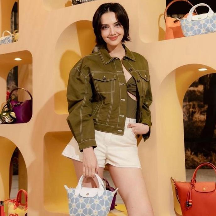 Longchamp collection handbag xs denim blue