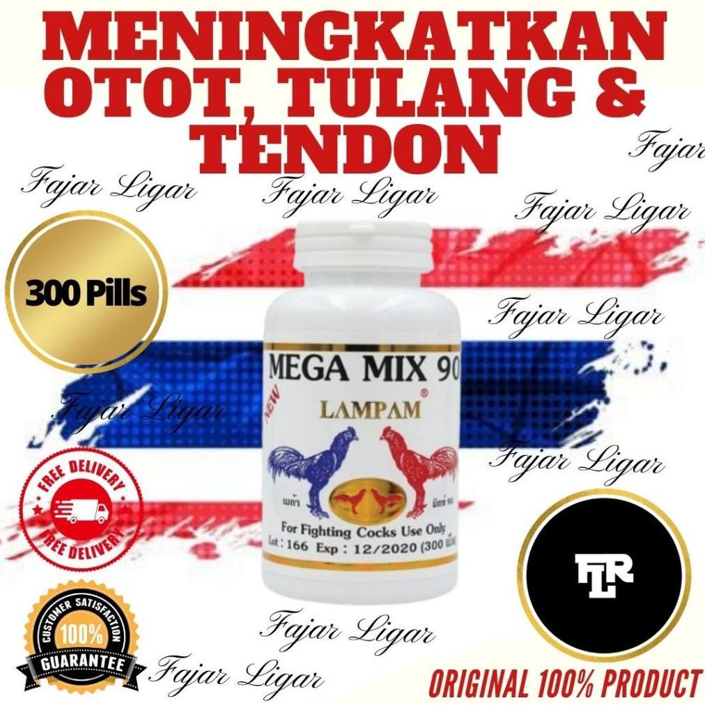Vitamin Lampam Mega Mix 90 Suplemen Obat Ayam 300 Tablets