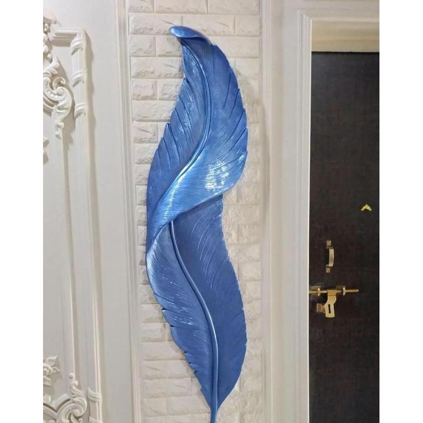 Murah Lampu Dinding LED Bulu Angsa Estetik Uk 65 cm & 90 Cm /Lampu Hias Bulu Angsa LED