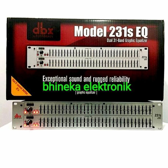 EQ equalizer DBX 231 s / DBX231s silver 2 x 31 channel