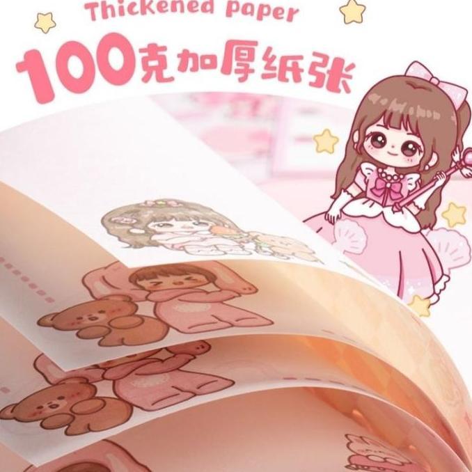 Galimenas - A6 Orji Binder Diary Set | Kertas Nini Princess Friends Karton Paper