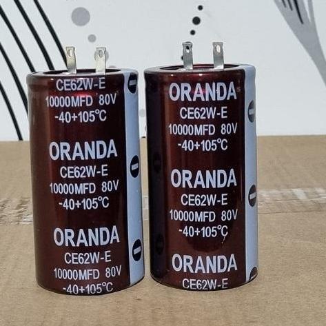 KAPASITOR ELCO AUDIO 10,000/80V BODY GEMUK / 10.000/80V BESAR CAPACITOR CAPASITOR ELKO 10.000 MIKRO 